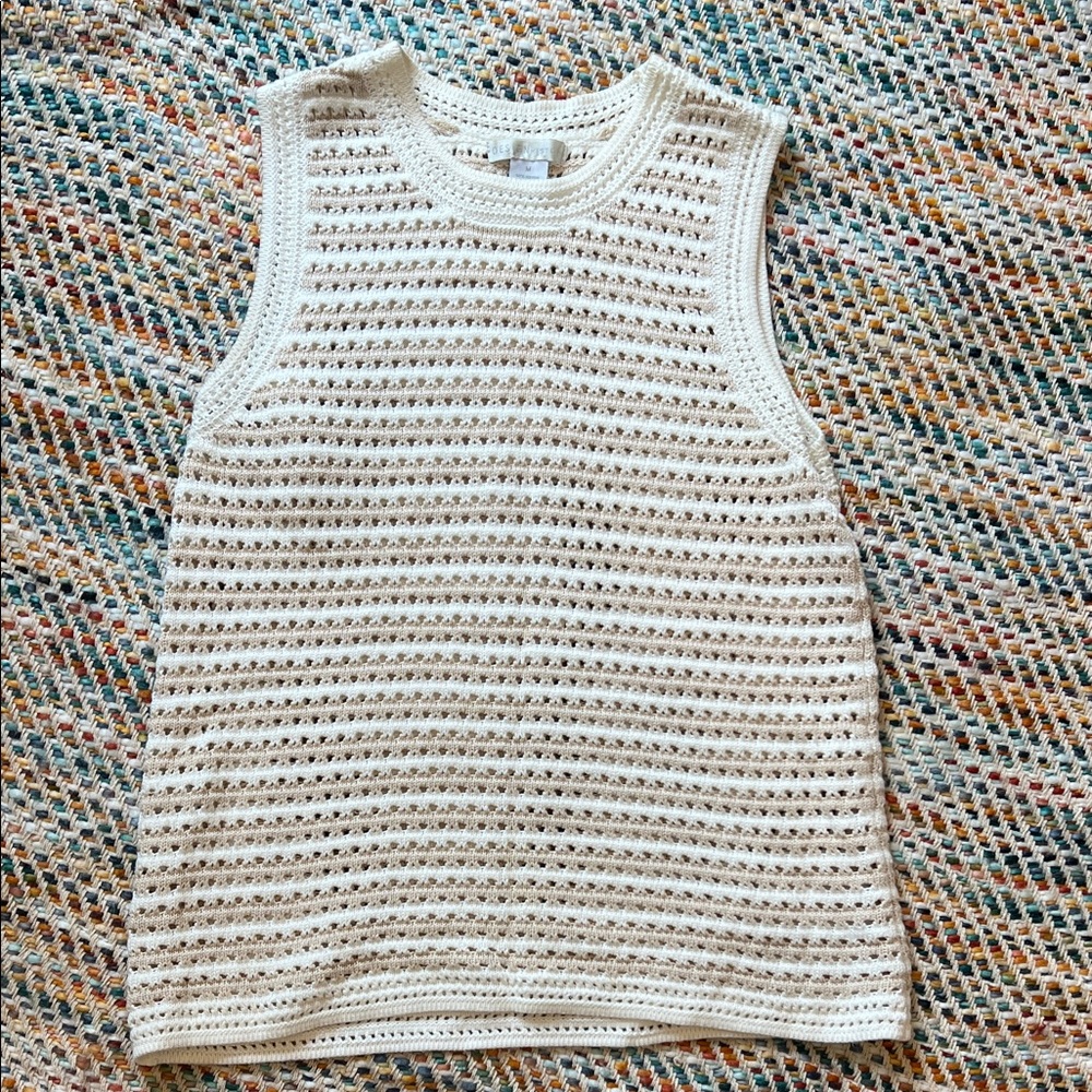 Design History Cream Knit Sweater Top